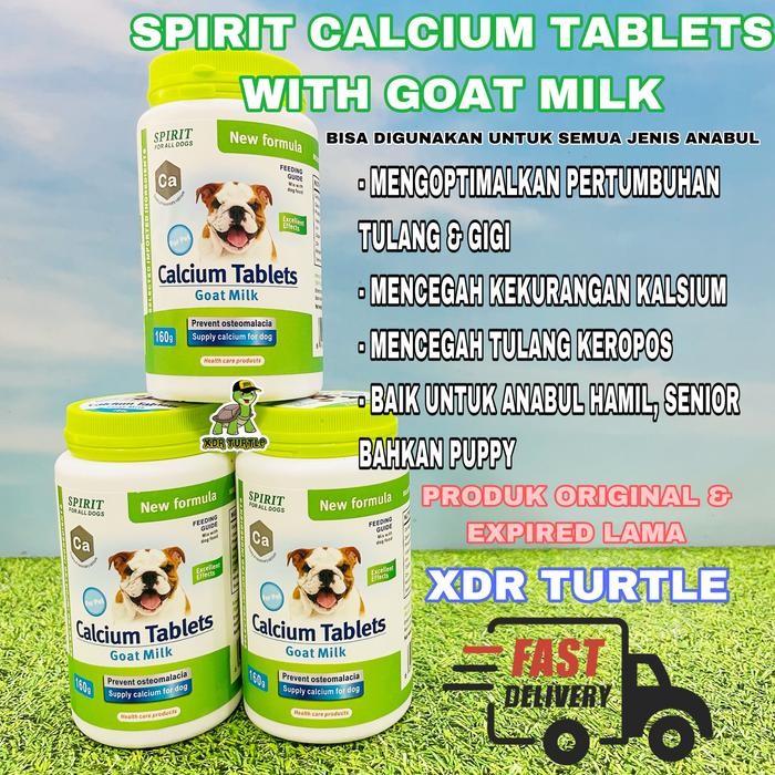 Spirit Calcium Tablet Vitamin Tulang Anjing Kucing Cegah Patah Tulang #Gratisongkir #Sale #Discount