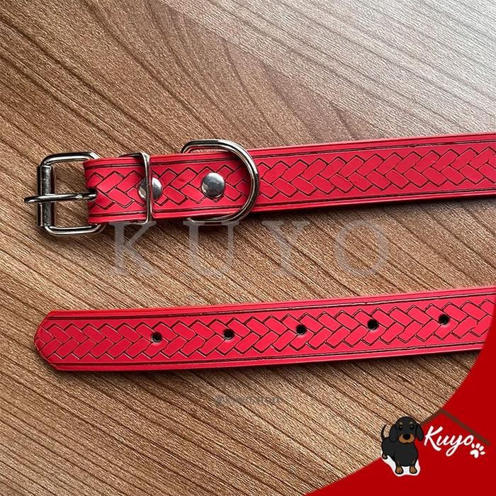 Tali Kalung Anjing Kucing Tebal Besar Model Anyam Kulit - Pet Collar #Gratisongkir #Sale #Discount
