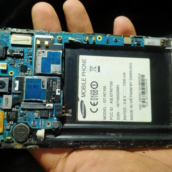 MESIN HP SAMSUNG GALAXY NOTE 2 GT N7100 NORMAL UDH TESTED