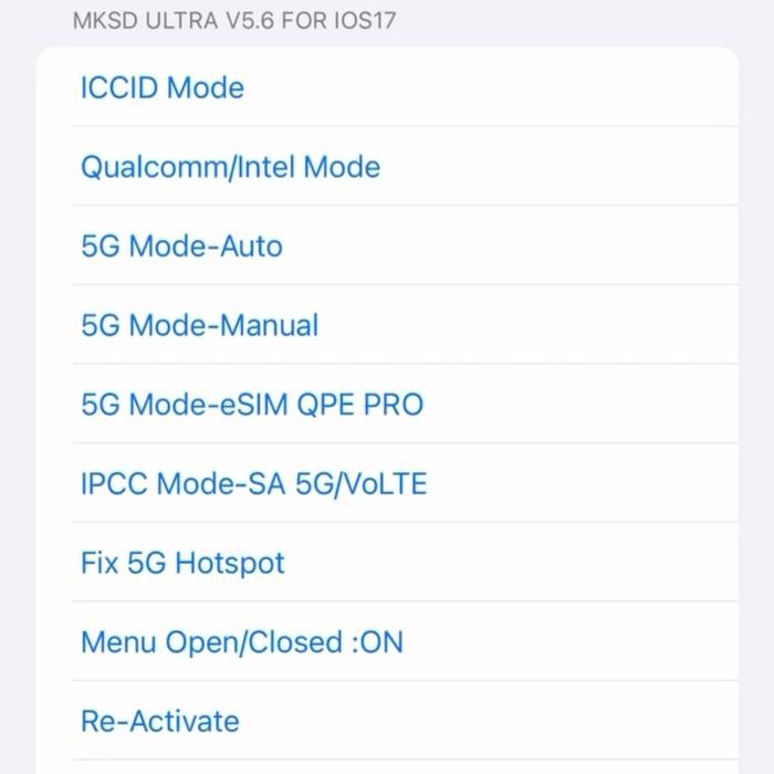 MKSD ULTRA 5G MODE IP15 RSIM IOS 17.X GEVEY AKTIVASI IPHONE LOCK SU