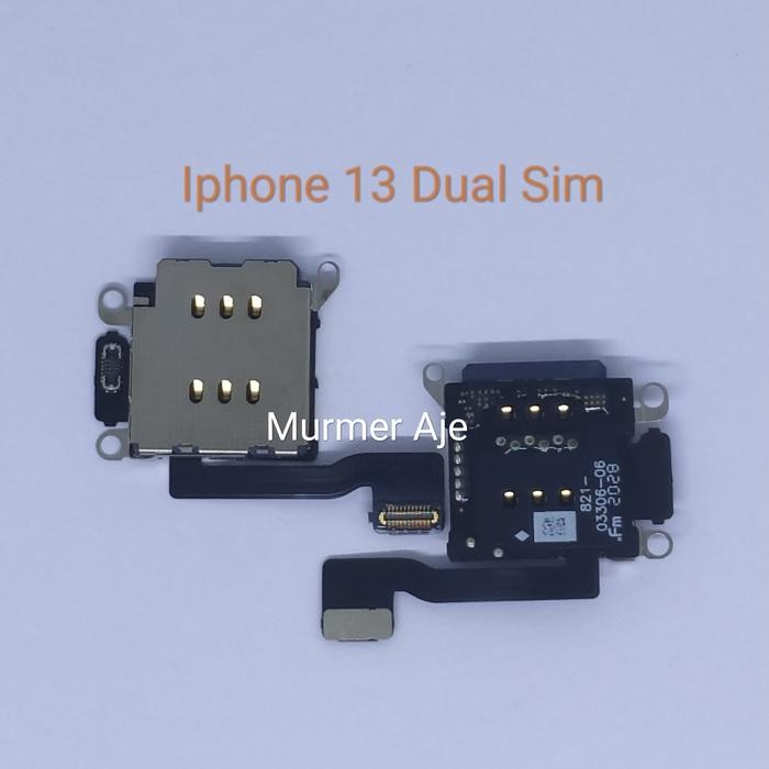 SLOT SIM CARD HOLDER READER IPHONE 13 DUAL SIM CARD OEM