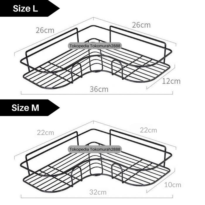 (Expert) Rak Dapur/ Rak Kamar Mandi/ Rak Sudut Kamar Mandi Tempel Tanpa Paku
