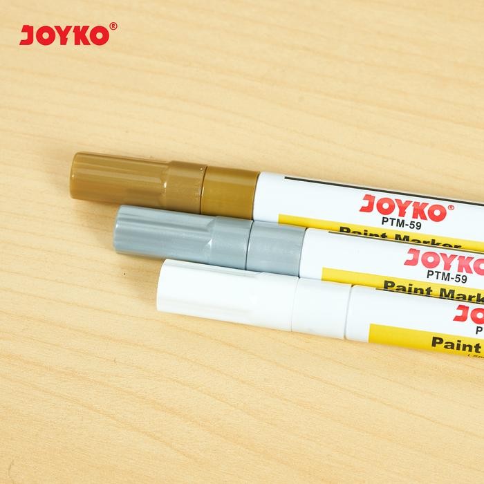

Terlaris Joyko Paint Marker White Gold Silver Black Spidol Kaca Putih Emas Abu Hitam Cat Lusin