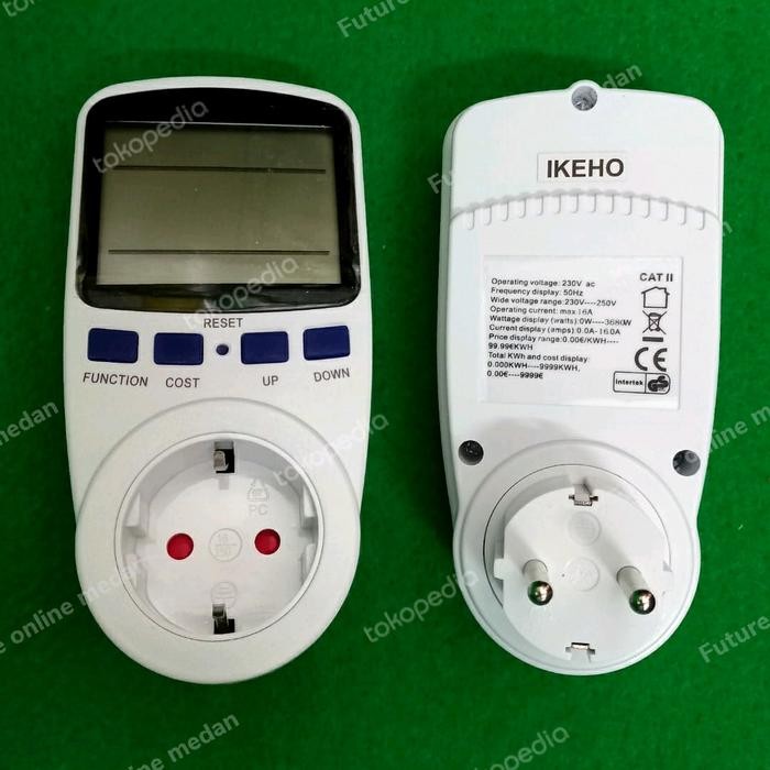 Cuci Gudang.. Watt Meter Ikeho , Pengukur Listrik Kwh Digital Power Meter Volt Amper