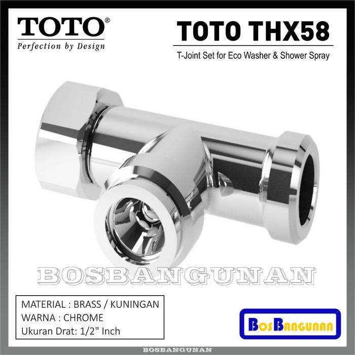 Konektor T Joint / Cabangan Jet Shower TOTO THX58 / T Joint TOTO