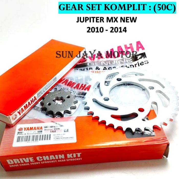 Gear Set / Gir Set komplit Jupiter MX New 135 - MX NEW 50C Motor Motorcycle Rantai