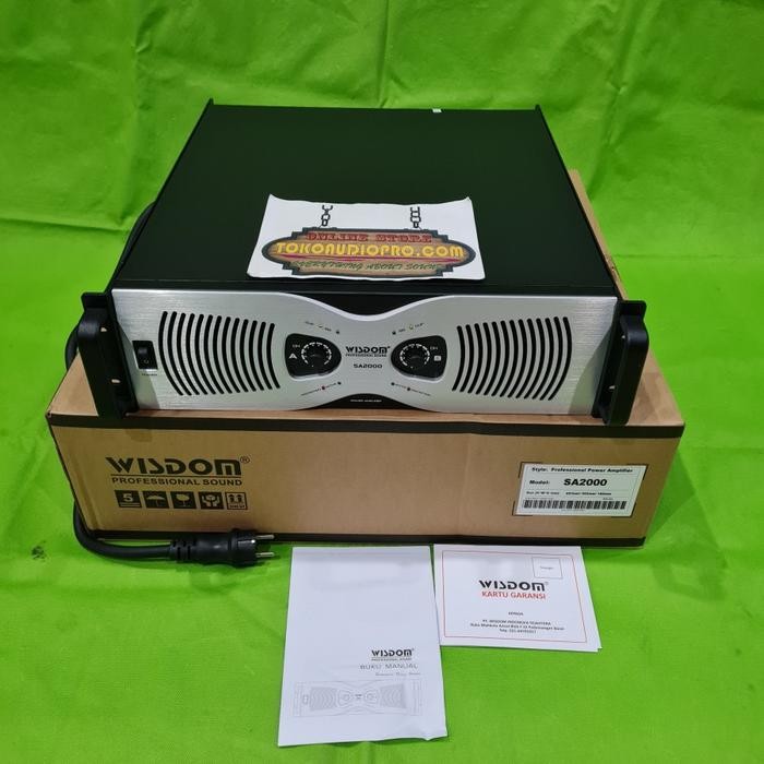 Power Wisdom Sa-2000 Power Amplifier Wisdom Sa2000