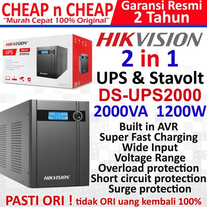 HikVision 1000VA AVR Stabilizer Stavolt 600watt Garansi 2 Tahun - Stabilizer Stavolt AVR 1000 VA