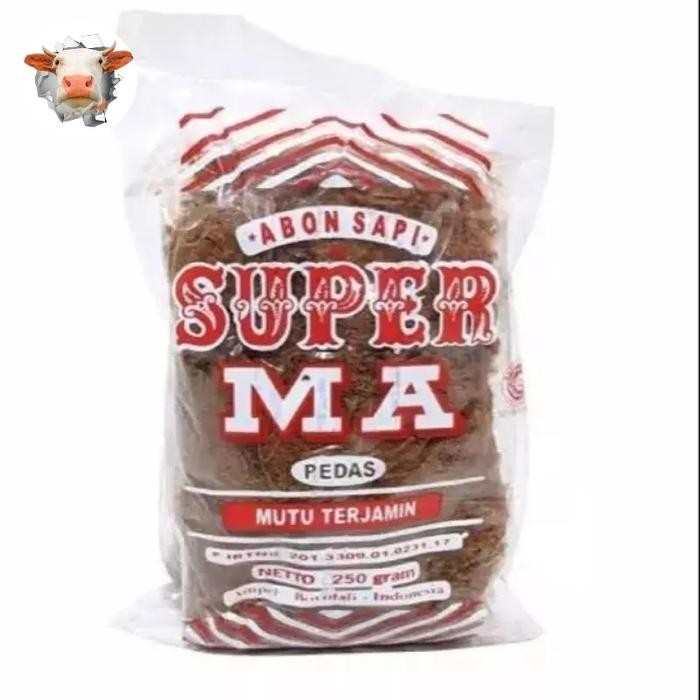 

BARANG TERLARIS Abon Sapi Asli Cap MA 250gram Pedas