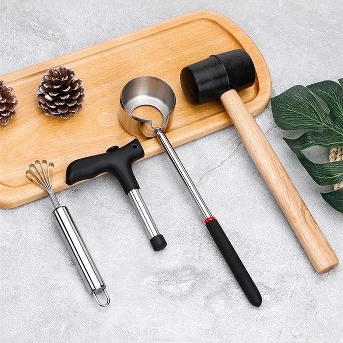 

Eltamart Alat Bantu Buka Kelapa 4Pcs Coconut Opener Pembolong Batok