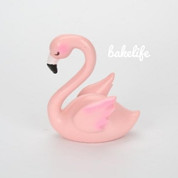 1 PCS Flamingo figure/ hiasan flamingo/ flamingo hiasan kue / cake