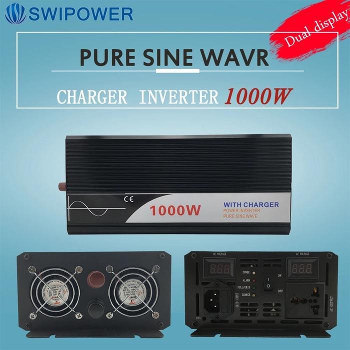 ups inverter 1000W pure sine wave inverter with charger 12V 24V 48v