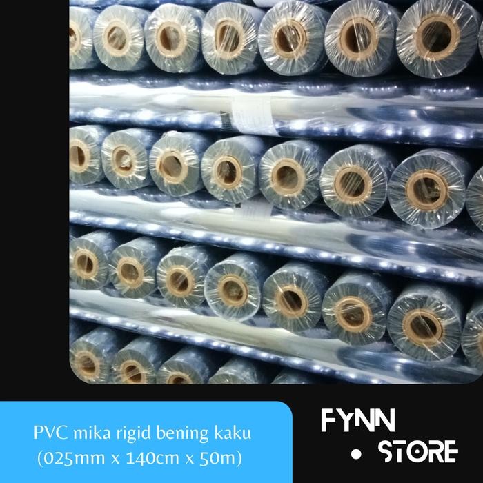 Plastik mika kaku pvc rigid clear / bening 0.25 mm