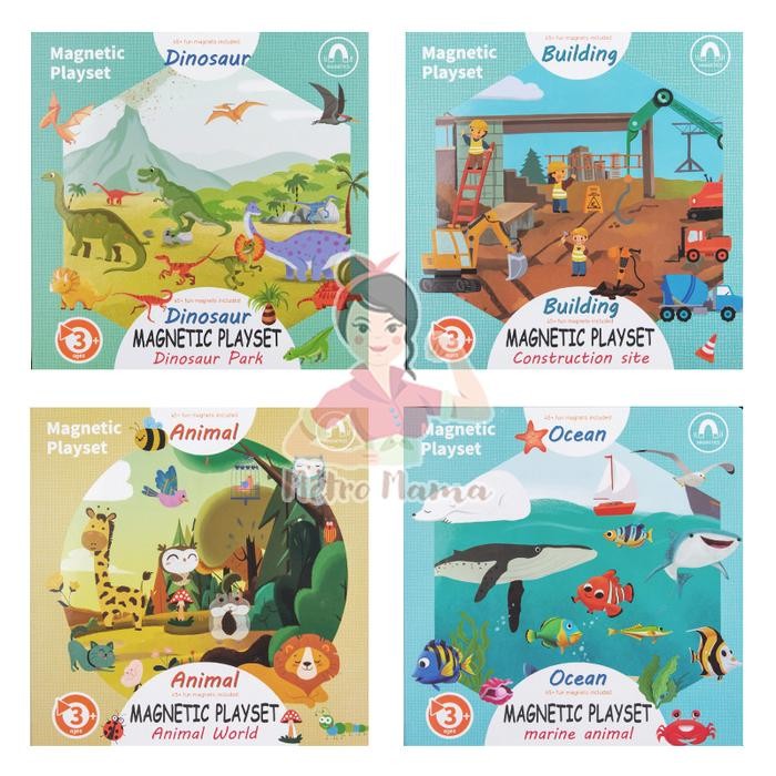 

Buku Magnet Anak/Magnetic icker Book/Buku Menempel Mainan Edukasi Kualitas Premium Educational Gift