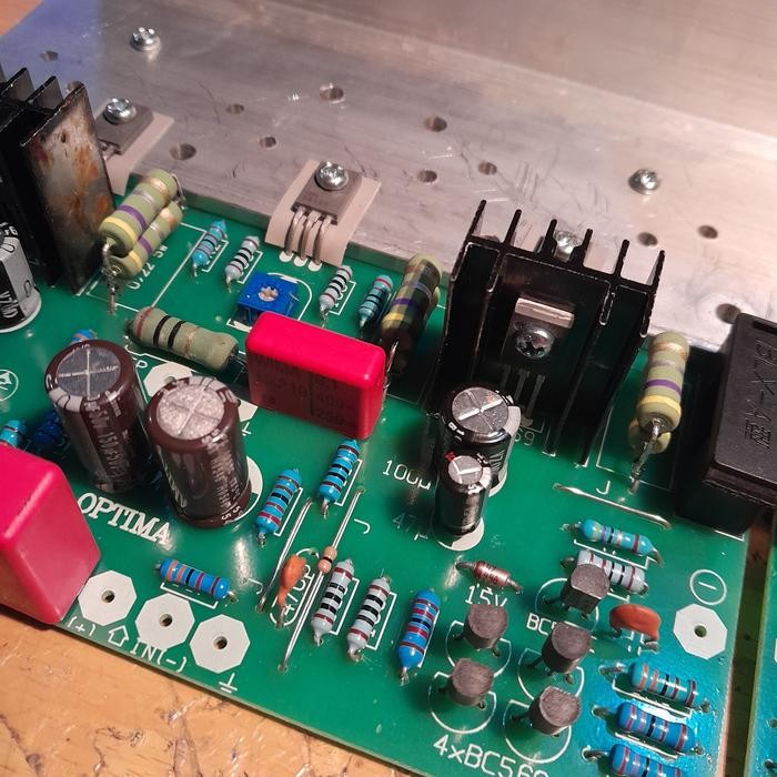 Kit Power Ampli B Stereo Final Jengkol Series Pcb Bahan Fiber