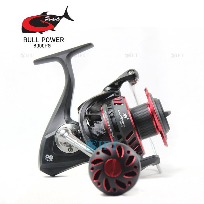 Spesial Reel G-Tech Bull Power Sw 3000 S/D 8000 Hg Pg Bgs Power Handle Metal Body Saltwater Laut