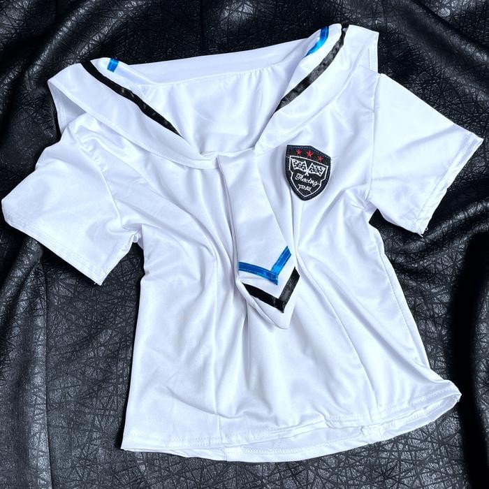 SALE PROMO [ RACUN LINGERIE ] LINGERIE COSPLAY SERAGAM PELAUT WANITA SEXY HOT MINI ROK FIT KAOS