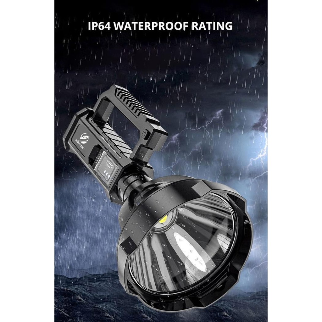 Senter Led P70 Super Terang / Senter Multifungsi Searchlight Powerbank