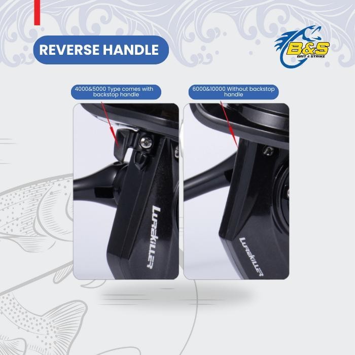 Limited Lurekiller Black Marlin Sw4000Xg Sw5000Xg Sw6000Hg Sw10000Hg Reel Pancing Full Metal