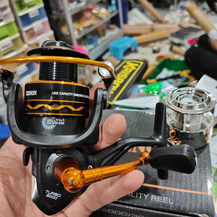 Stok Terbatas Reel Xenon Turbo 3000 Power Handel Doubel Spool