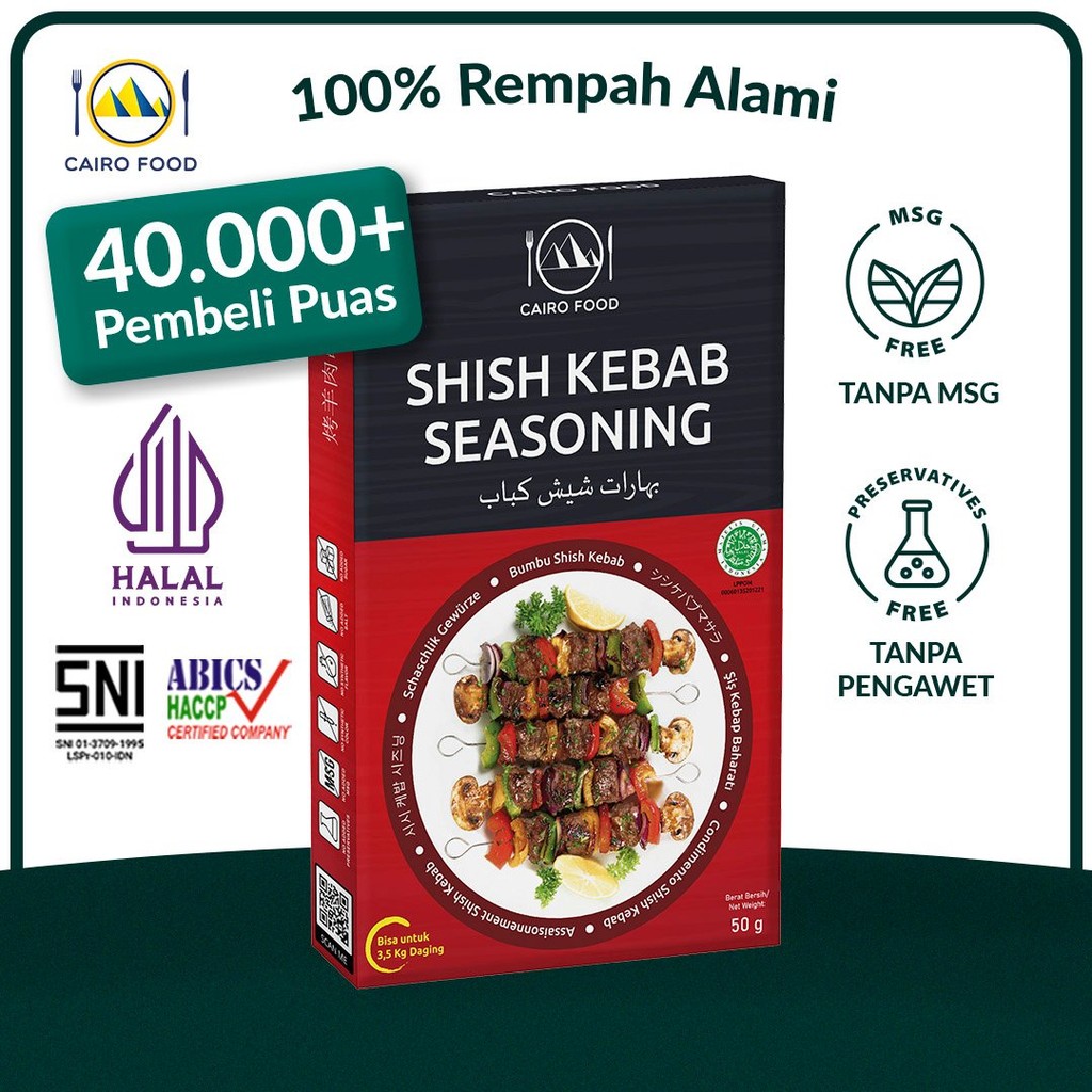 

Bumbu Shish Kebab Spice Mix Sehat - Cairo Food