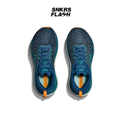 HOKA ONE ONE Gaviota 5 Midnight Oceanic Sepatu Lari Pria - 1127929MCN - Size 42.7