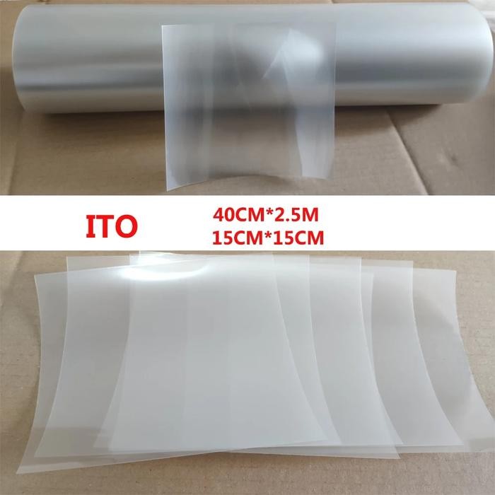 40cm X 2.5M ITO Coated PET Film for R&D Use (1 square meter) 80 -120
