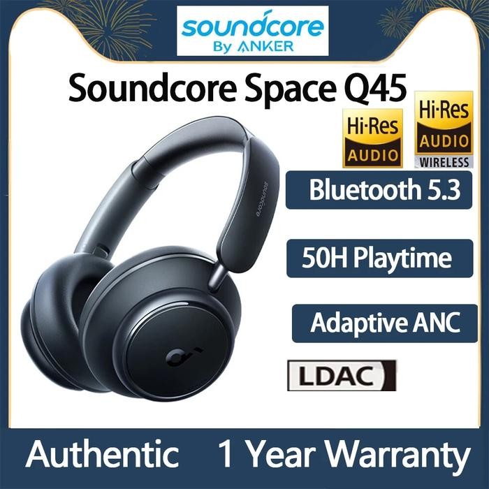 Original Anker Soundcore Space Q45 Wireless Bluetooth Headphones ANC