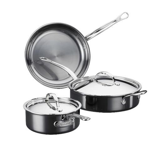 PREMIUM Hestan NanoBond 5 pc Set / Panci Stainles Steel