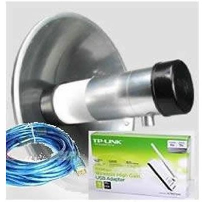 PREMIUM Antena Wajanbolik / wajan bolic Penguat sinyal wifi