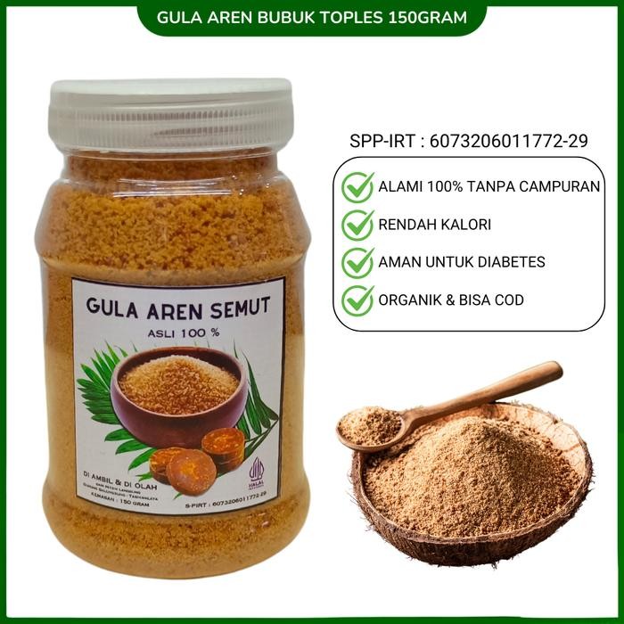 

henn Gula Aren Bubuk 150 Gram Murni Brown Sugar gula arensuper
