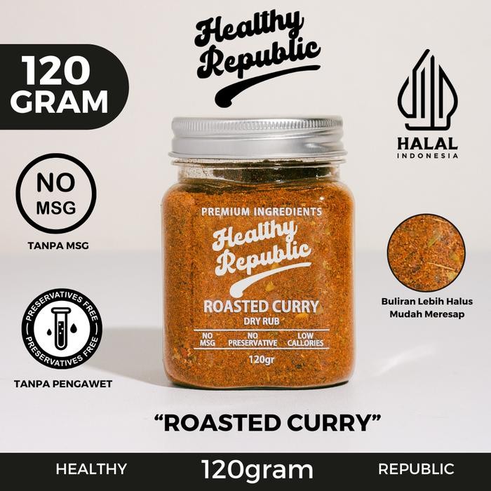 

New Healthy Republic Bumbu Marinasi Dry Rub 120Gram Serba Guna No MSG Rempah Ayam Sapi [ ROASTED