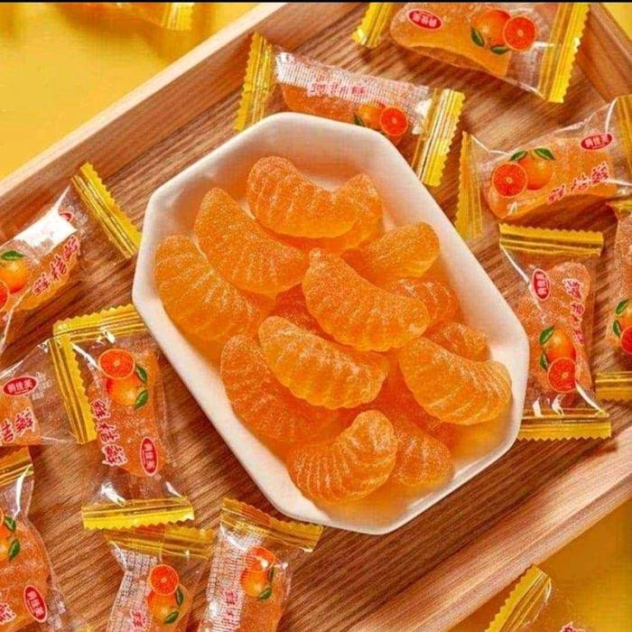 

New PERMEN JERUK 500GR Fruity Candy Enak