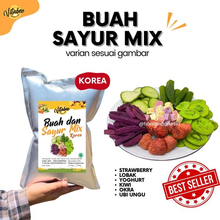 

New FIONA Keripik Buah dan Sayur Mix 350 gram - Okra Wortel Apel Salak Pisang Nangka Food Kerupuk