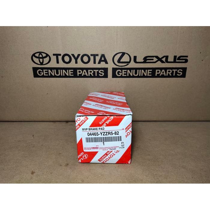 Brake Pad Kampas Rem Depan Fortuner Hilux Asli Original 04465-Yzzr5-82