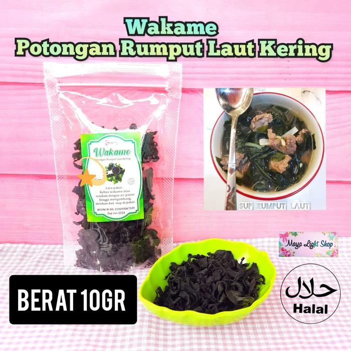 

PREMIUM wakame rumput laut kering halal dried seaweed nori sup jepang korea