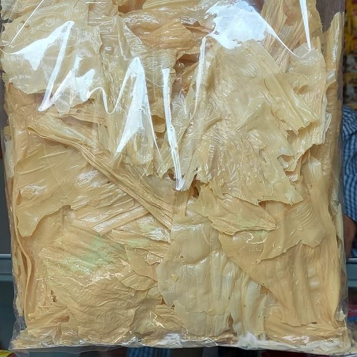 

PREMIUM kulit kembang tahu kering patahan 1kg khusus grab/gojek