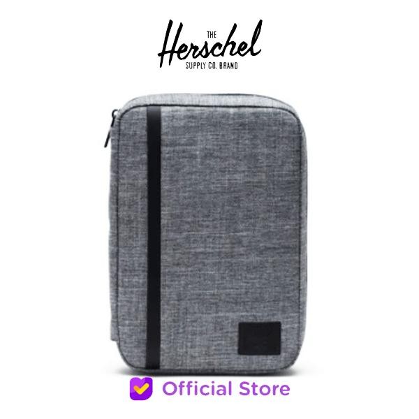 PREMIUM Herschel Tech Organizer Pouch - Raven Crosshatch