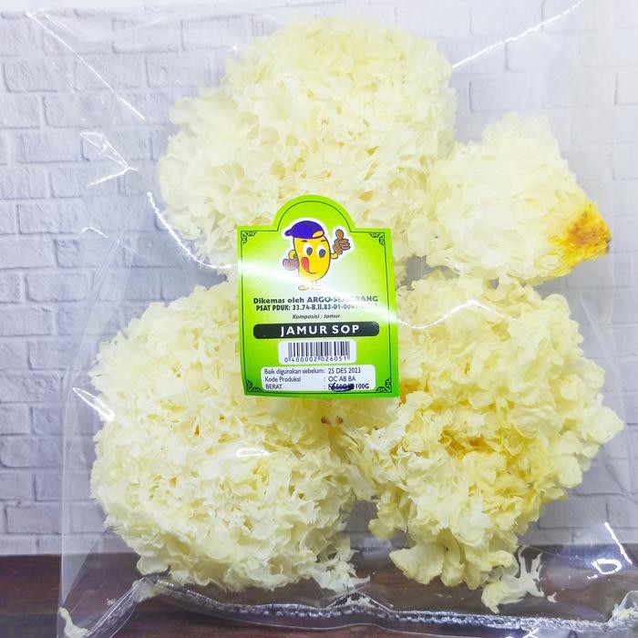 

PREMIUM Jamur Putih Kering Untuk Sop Bai Mu Er Argo 100gr