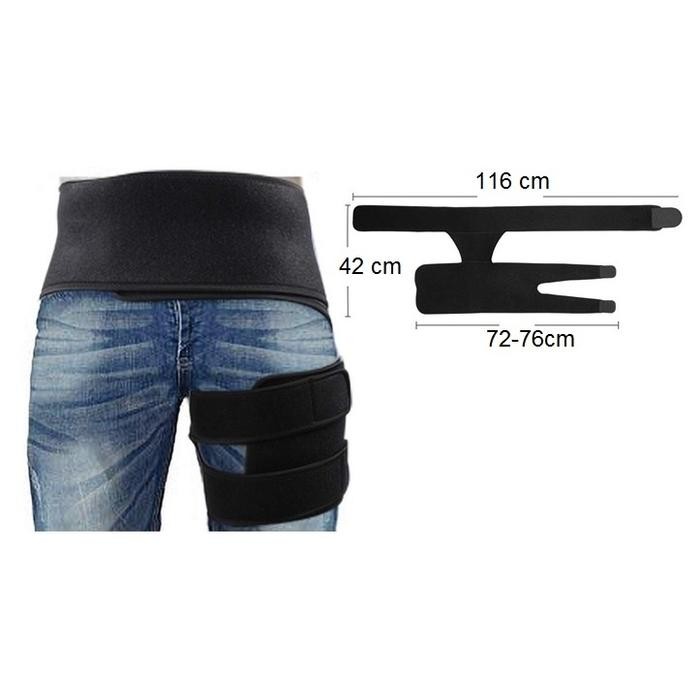 Deker Paha Thigh Brace Penyangga Paha Sciatica Pain Relief Hip Brace