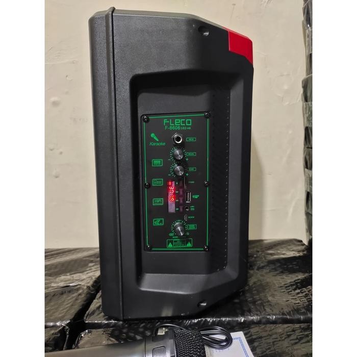 Speaker Bluetooth Fleco F-8606 Ab Led / Fleco F-8606 Bal 8'5 In Free C Wireless Karaoke + Remote -