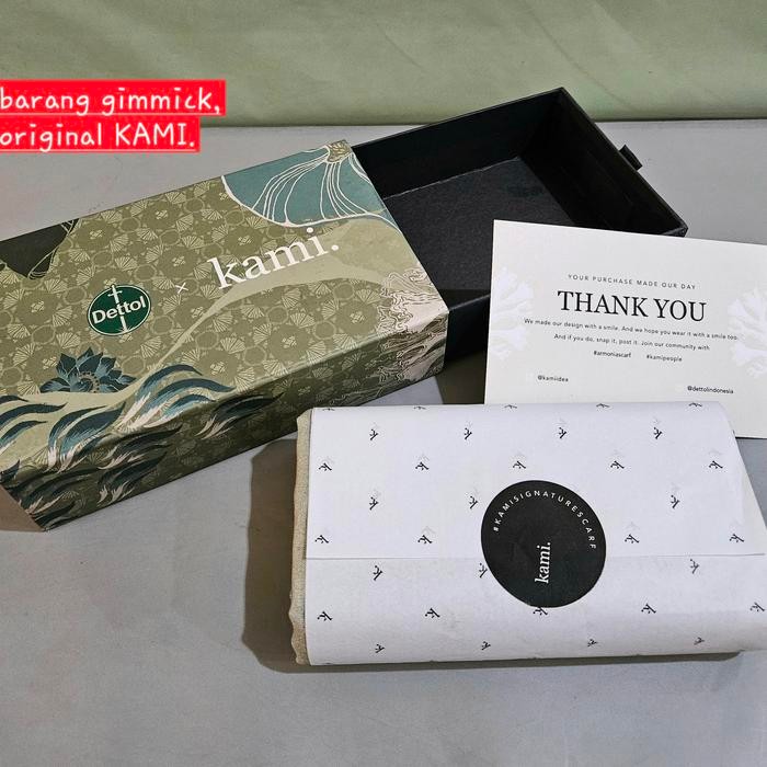 Harga Terbaru Kami Scarf Motif Hijab Segiempat Sage Green Akl1