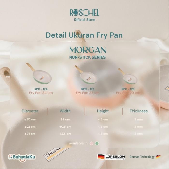 ROSCHEL Fry Pan Ceramic 20 Cm - MORGAN Ceramic Series