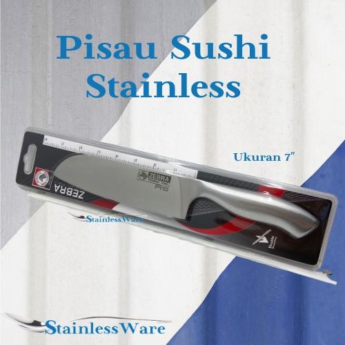 Terlaris Pisau Sushi Stainless Steel Merk Zebra -100249