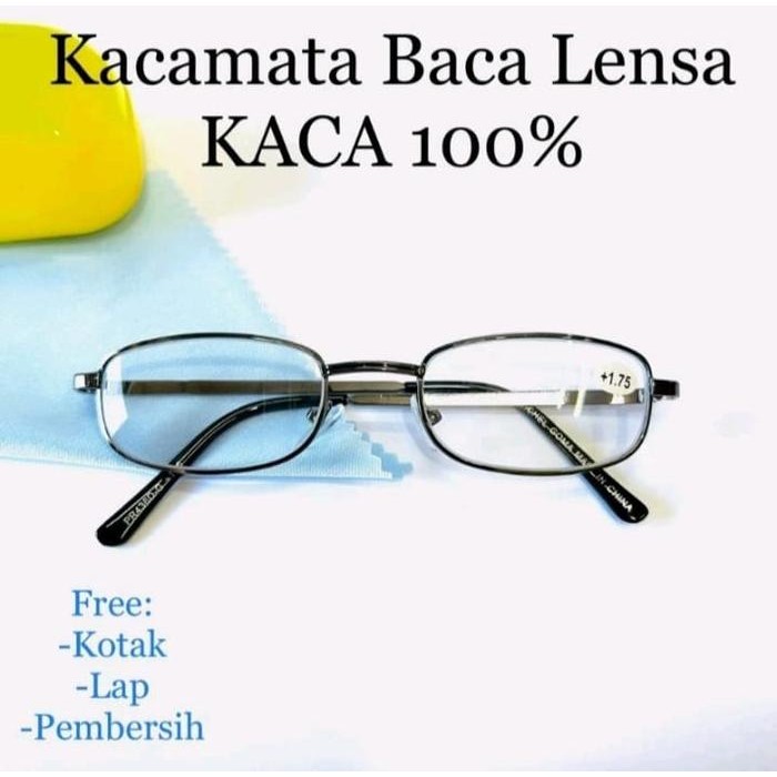 Kacamata Baca lensa asli kaca atahan gores kaca mata rabun dekat