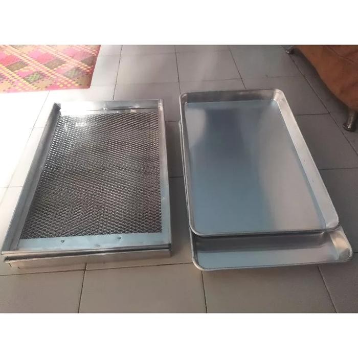 Penggorengan donat 1 set dan peniris. wajan penggorengan donat 60x40cm