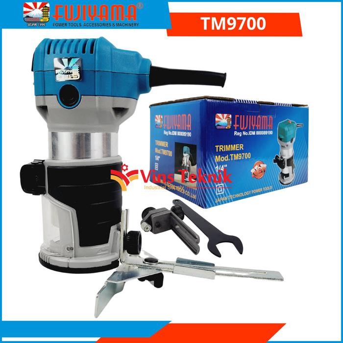 FUJIYAMA TM 9700 Mesin Profil Kayu Router Trimmer 1/4 inch VARIABLE SPEED TM9700