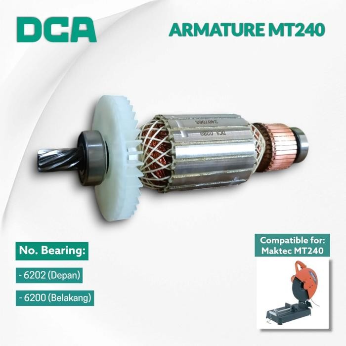 Armature Mesin Cut Off 14 Inch Maktec Mt240 Angker Rotor Spull Dinamo Mesin Cut Off 14 Inch Mt 240