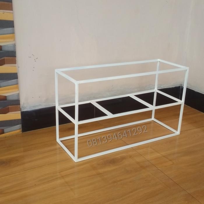 Gardening_Love Rak Standing Pot Persegi Panjang/Rak Bunga Besi/Rak Pot Besi/Standing