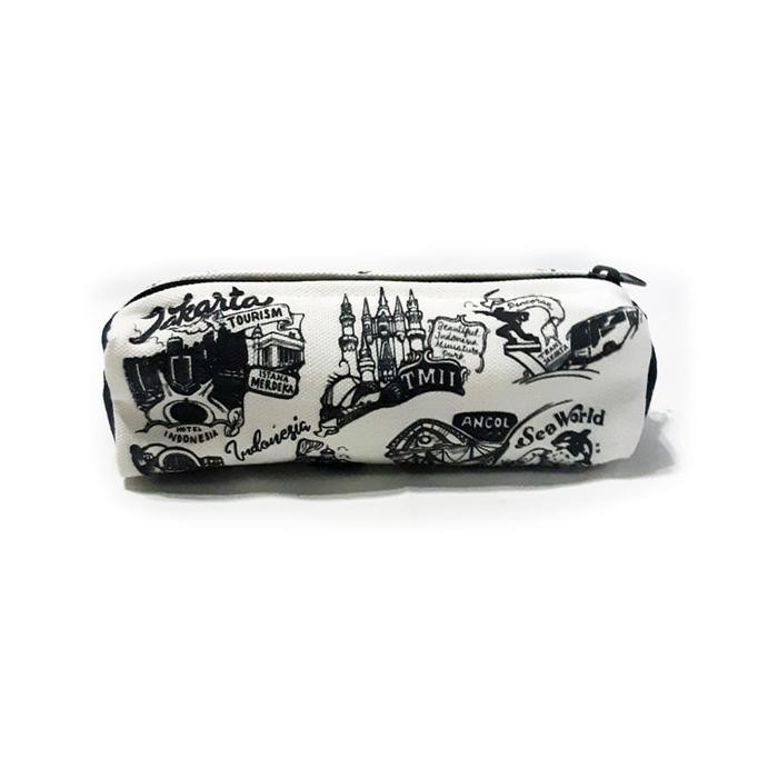 

Tempat pensil Kanvas OlehOleh Souvenir Desigen TMII